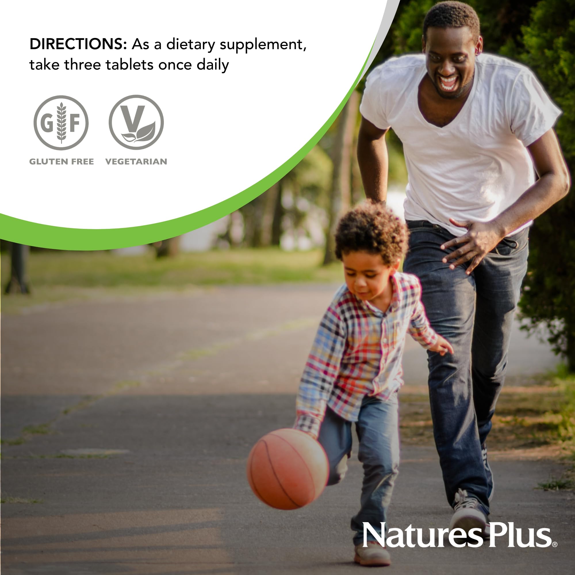 NaturesPlus Source of Life packaging box shows three-pack value for savings.