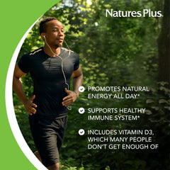 NaturesPlus Source of Life packaging side view with allergen-free icons for convenience