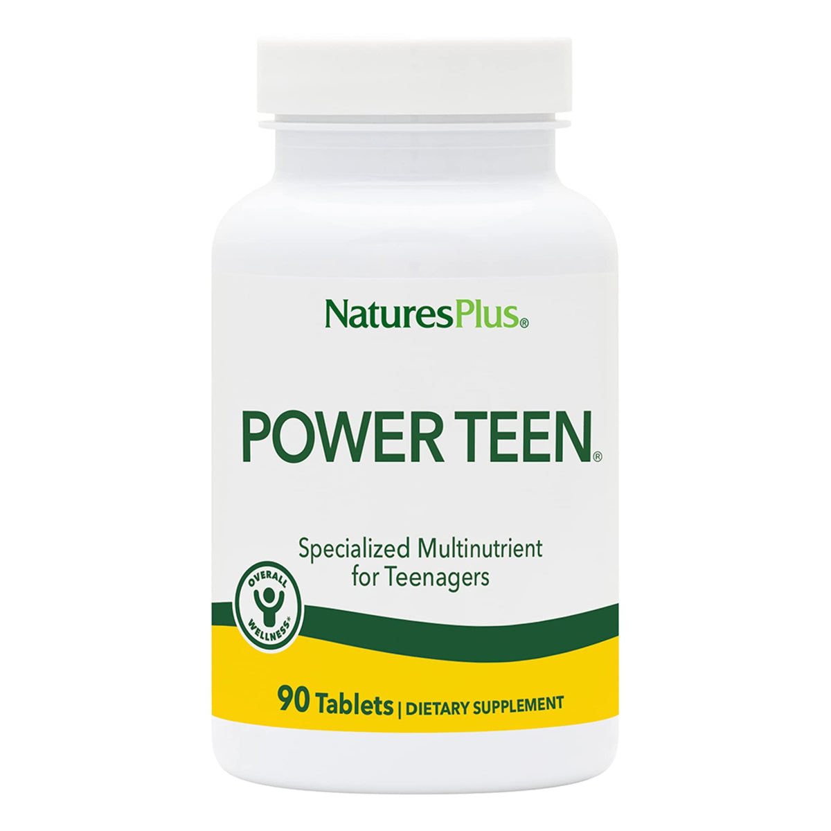 NaturesPlus Source of Life Power Teen bottle on desk signaling daily energy support