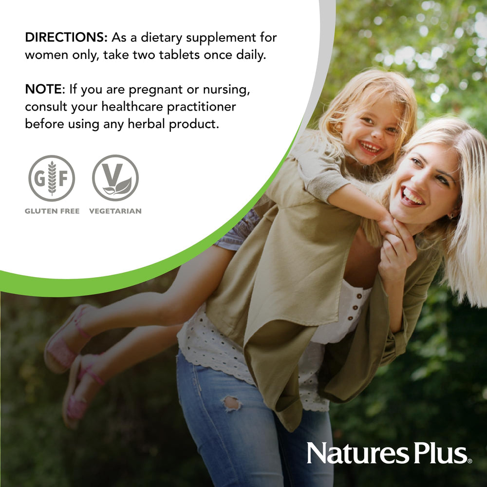 NaturesPlus Source of Life Women eco packaging emphasizes reduced waste