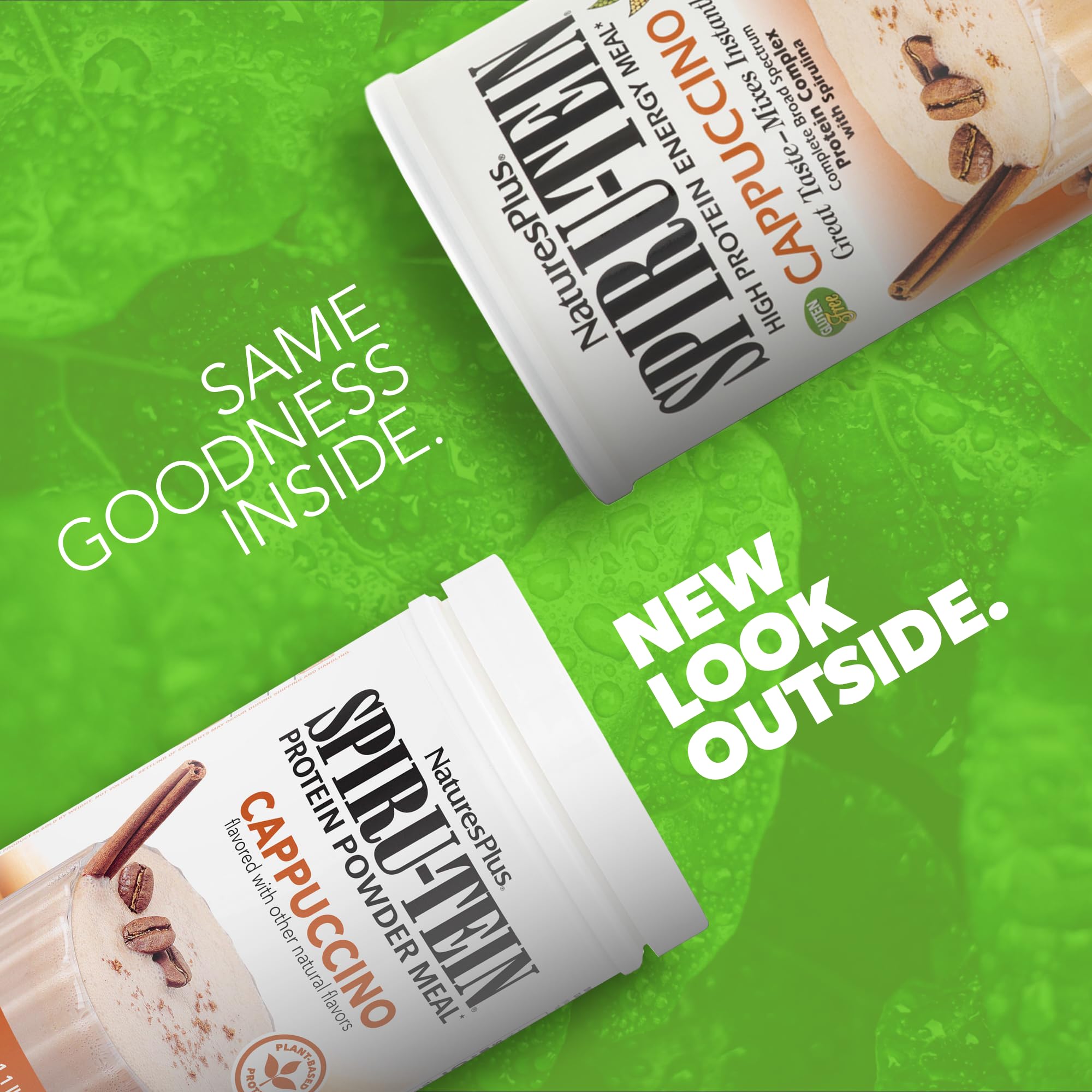 Smooth cappuccino shake poured into a glass for a quick meal replacement.