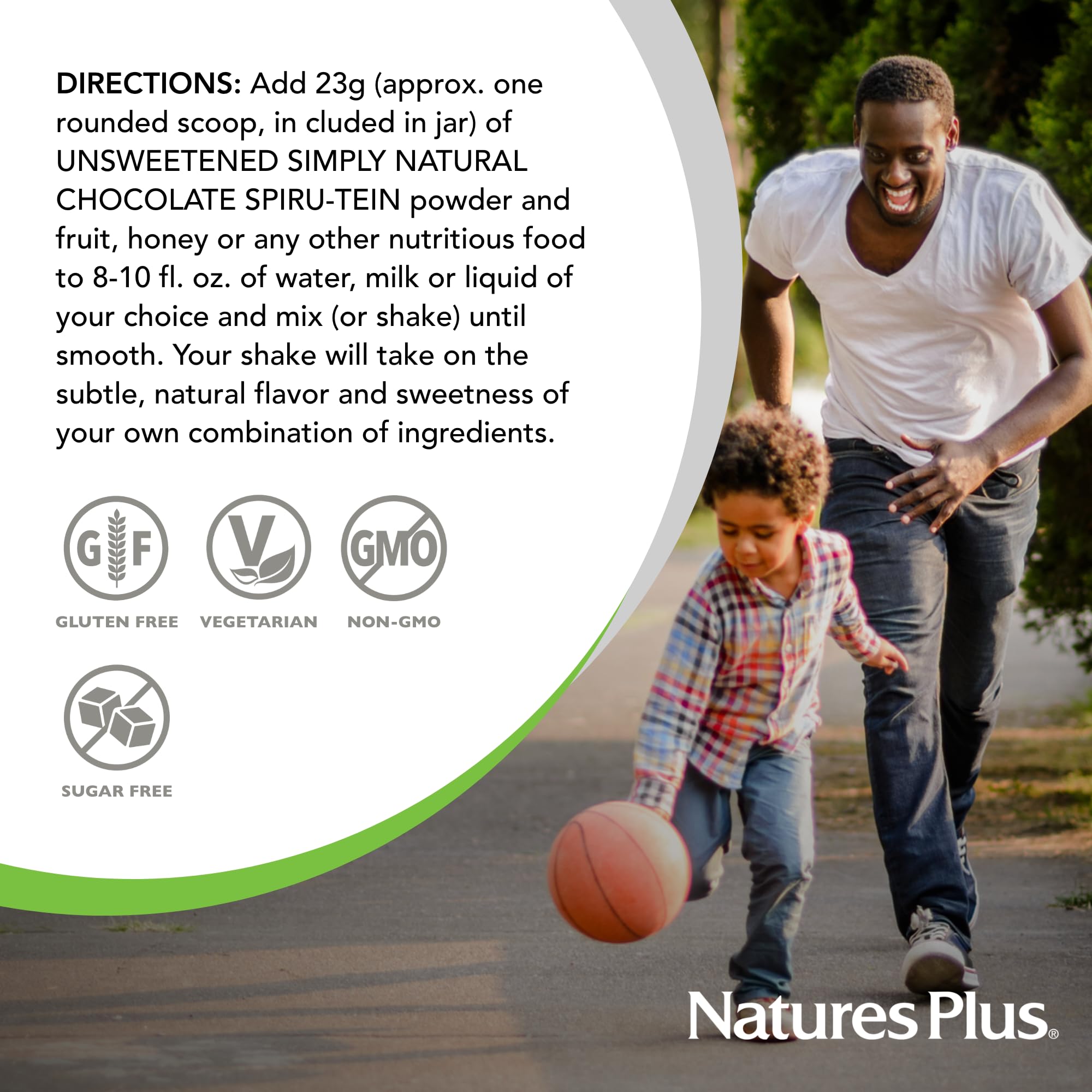 Packaging on shelf signals vegetarian protein option and clean ingredients