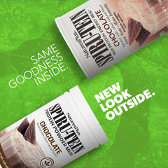 Spirutein Chocolate two-pack packaging highlights value and nutrition.
