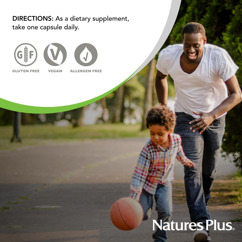 NaturesPlus Super B50-60 one capsule daily usage suggestion.