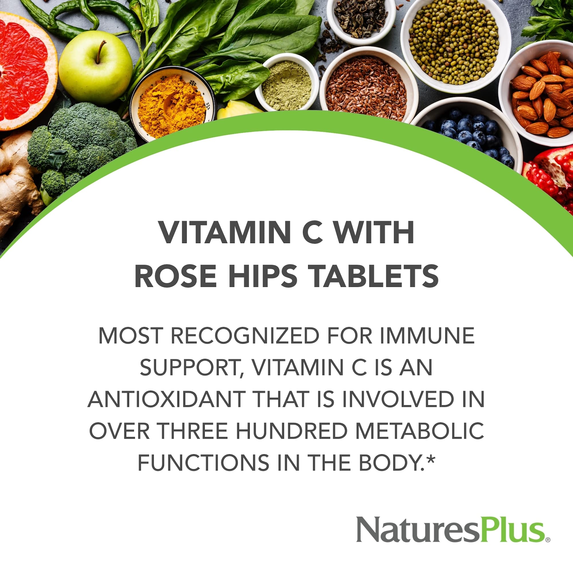 NaturesPlus sustained-release packaging highlights easy dosing