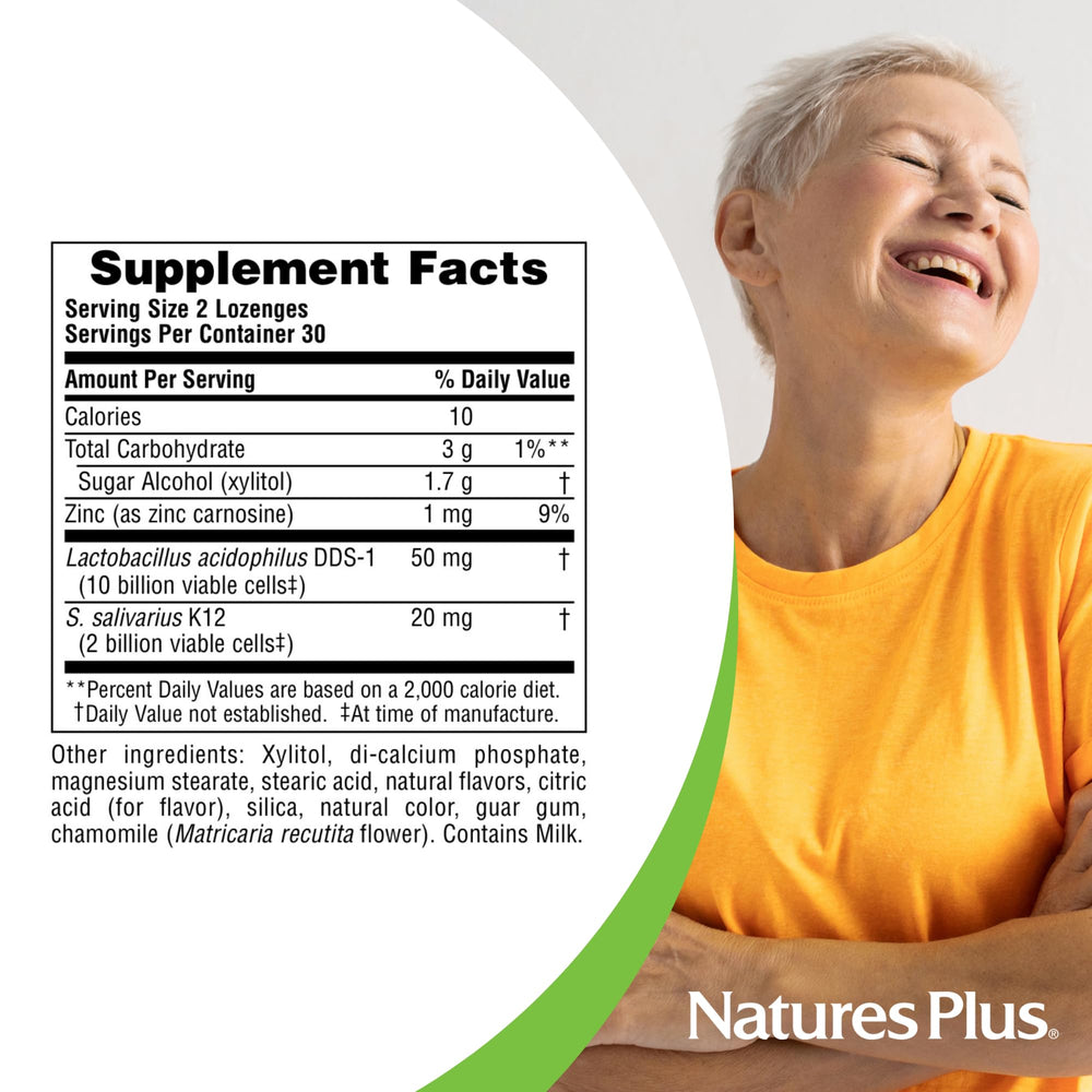 NaturesPlus tropical berry lozenge dissolves pleasantly, delivering a smooth taste and potential throat support.
