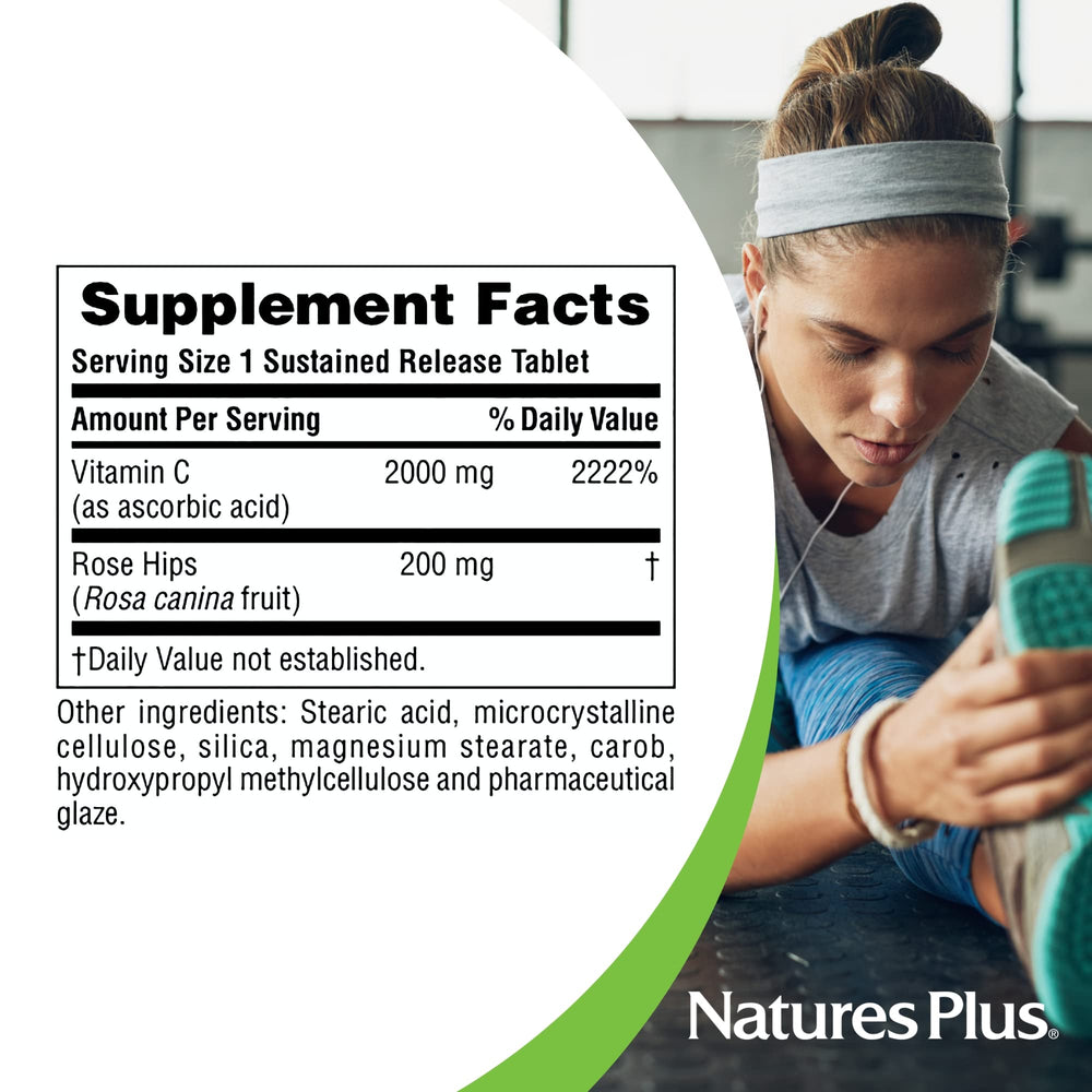 NaturesPlus Ultra C packaging showing gluten-free claim