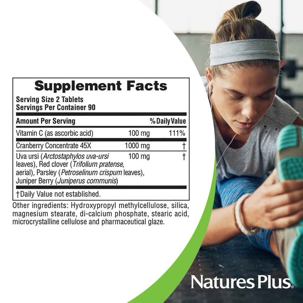 New packaging design for NaturesPlus Ultra Cranberry 1000-180