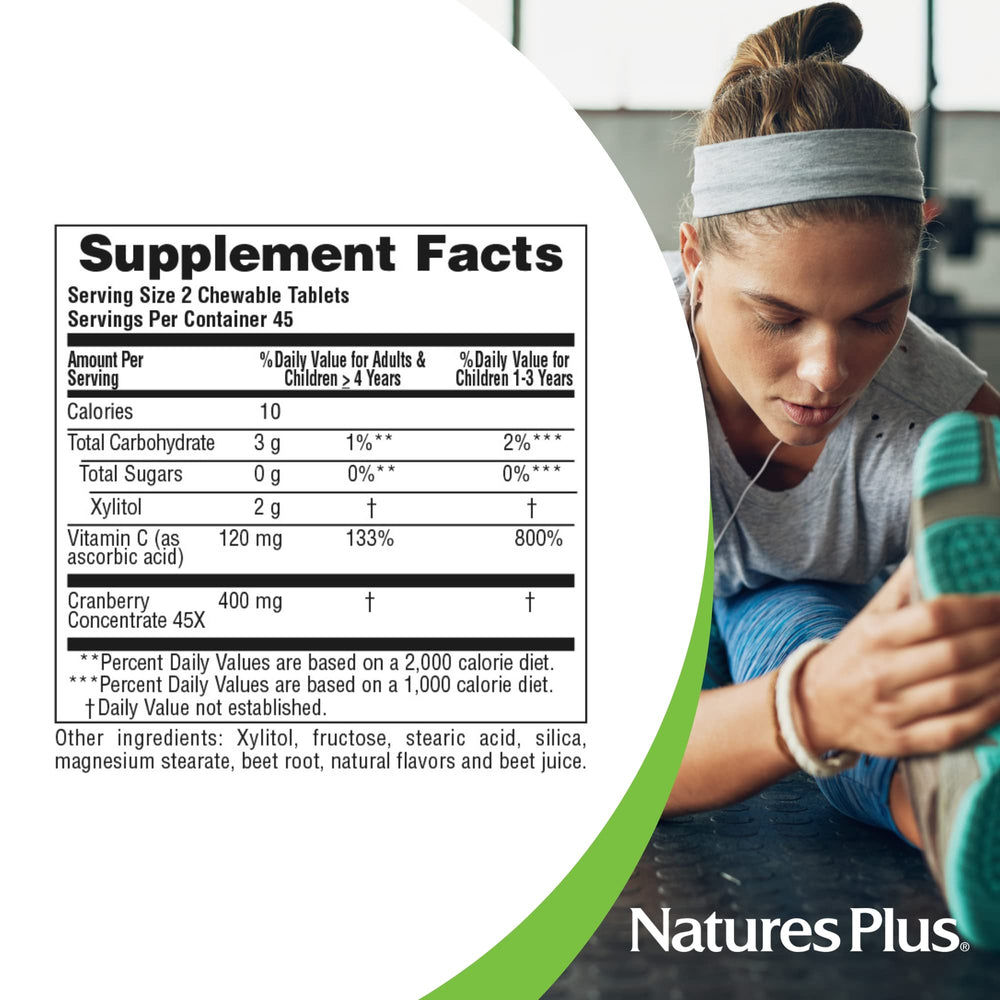 Vitamin C boost per serving is highlighted on the label.