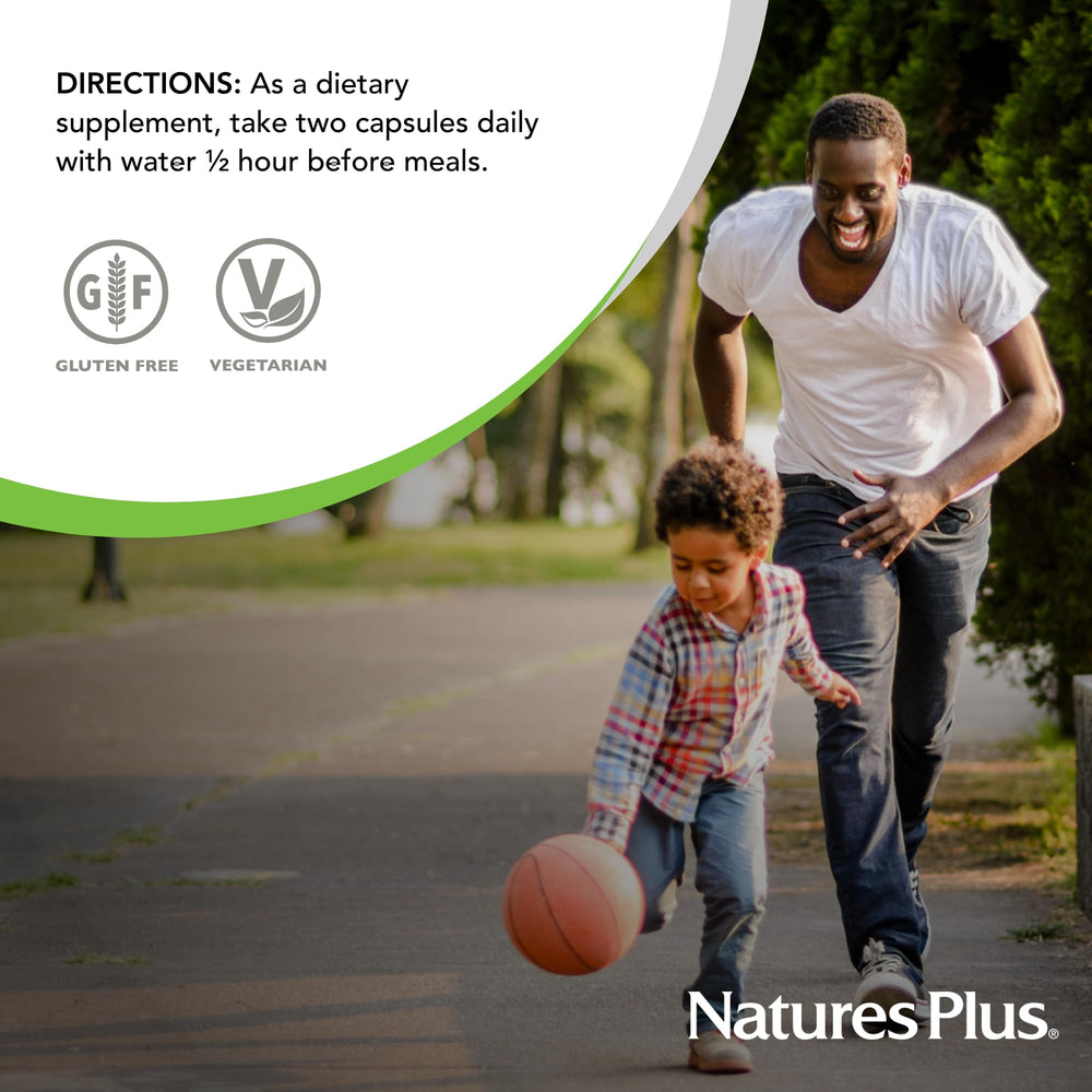 Nature's Plus Ultra daily-use scene illustrates simple integration into routines.