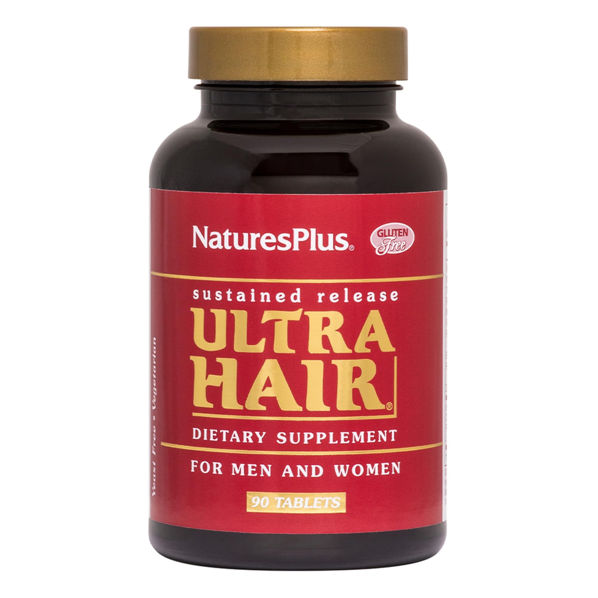 NaturesPlus Ultra Hair bottle front view for convenient daily use
