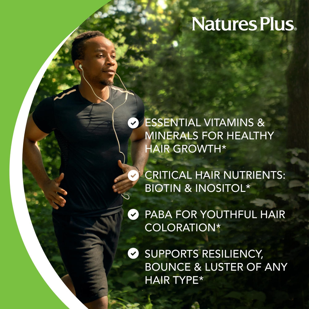 Ingredient panel of Ultra Hair Plus with MSM and biotin among key nutrients