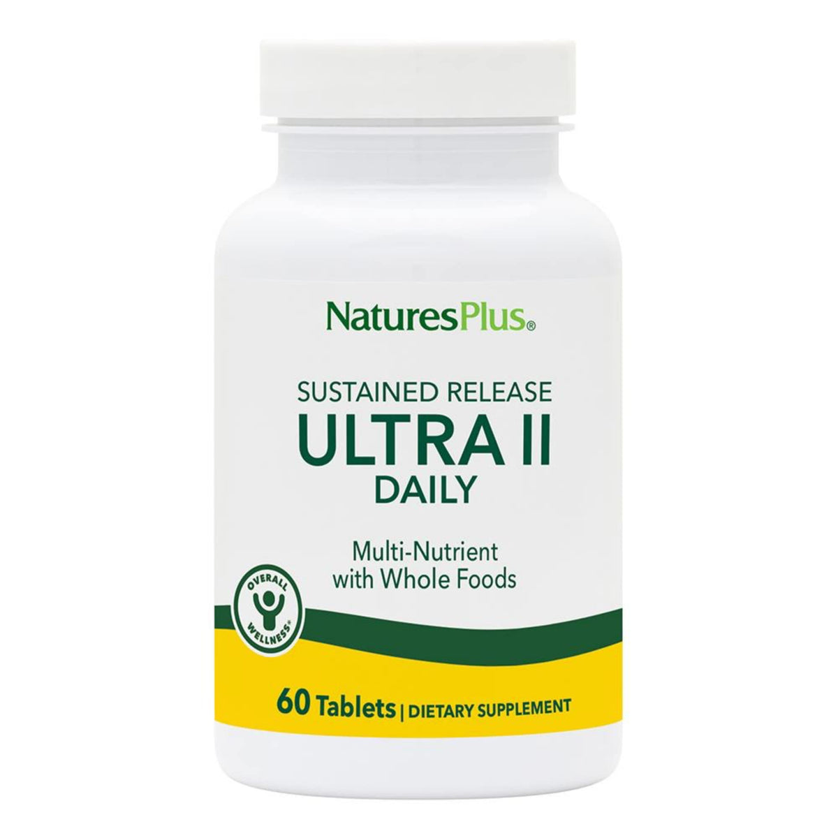 NaturesPlus Ultra II Daily bottle front for daily wellness and easy supplementation