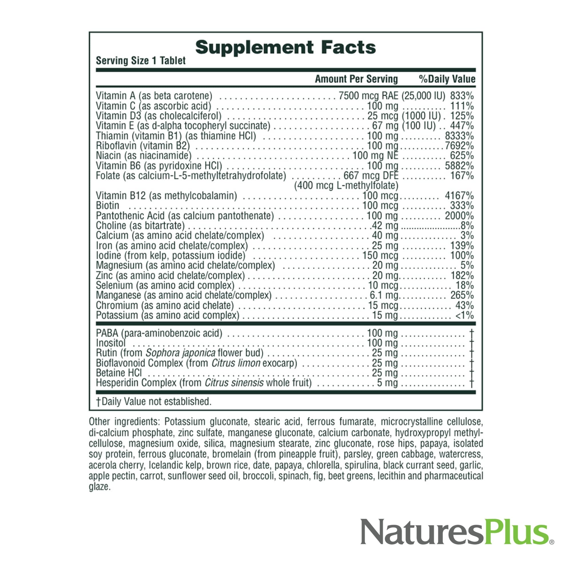 NaturesPlus Ultra II Daily label design showing ingredients and features