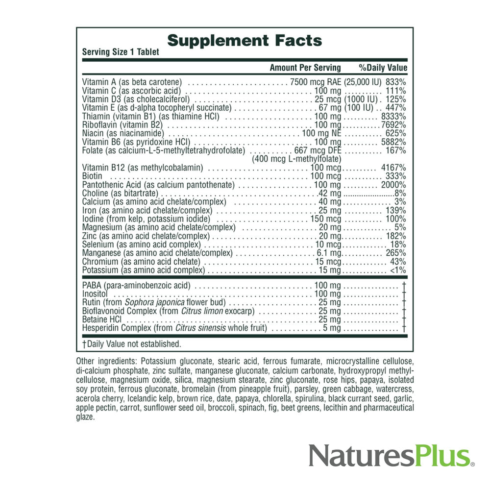 NaturesPlus Ultra II Daily label design showing ingredients and features