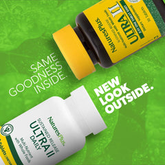 Close-up of Ultra II tablet reveals a compact, smooth surface for easy swallowing.
