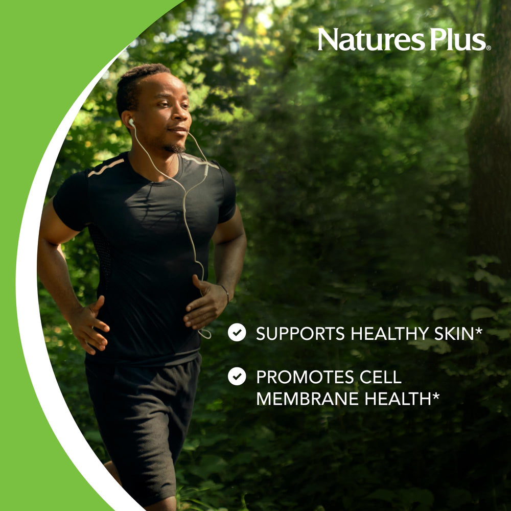 NaturesPlus Ultra Omega 3 6 9 gluten-free badge on bottle.