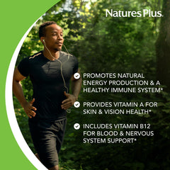 NaturesPlus Ultra One Daily Iron Free capsules being poured for daily use.