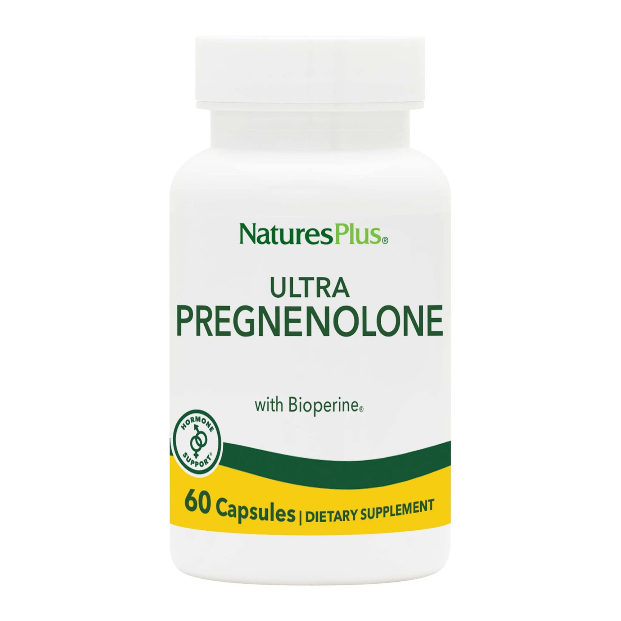 NaturesPlus Ultra Pregnenolone bottle front for daily wellness exploration