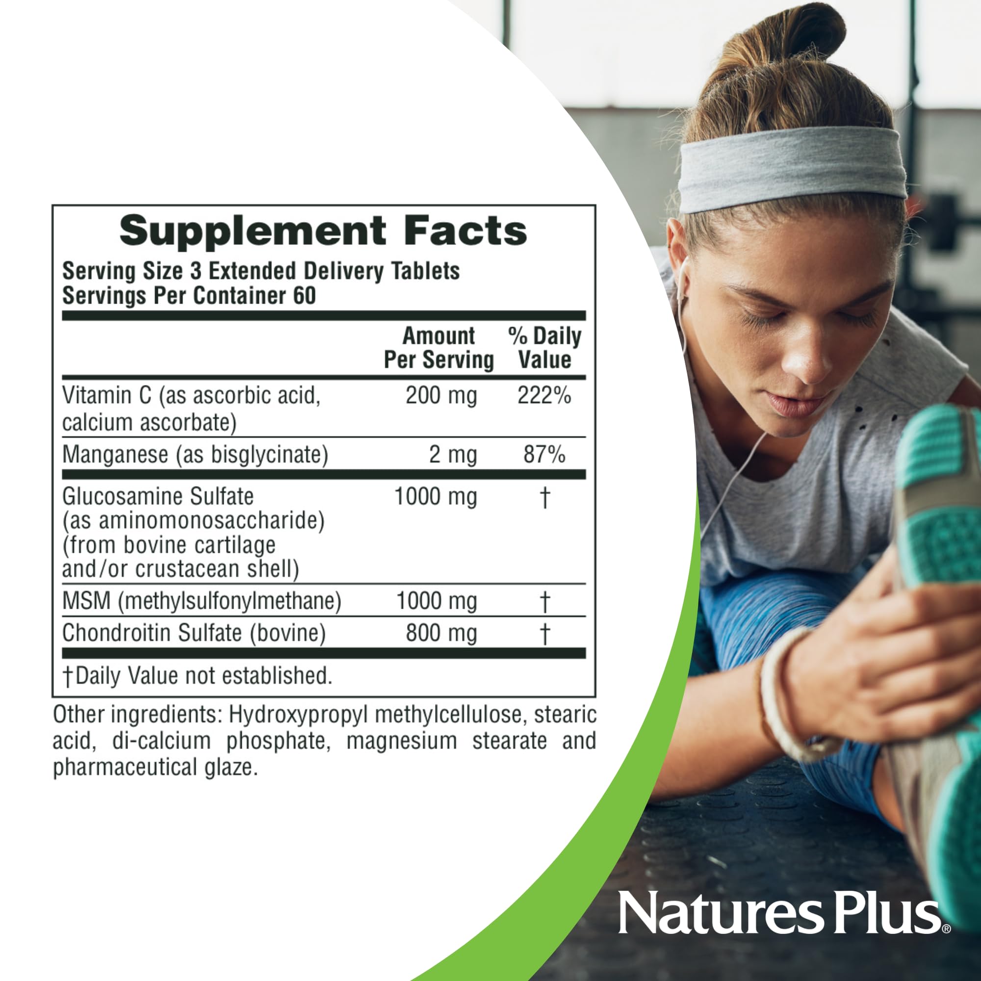Ultra Rx-Joint ingredients panel showing glucosamine, chondroitin, MSM with cofactors.