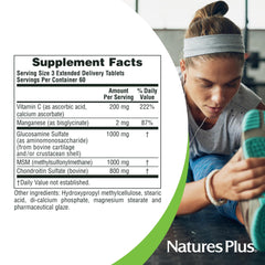 Ultra Rx-Joint ingredients panel showing glucosamine, chondroitin, MSM with cofactors.