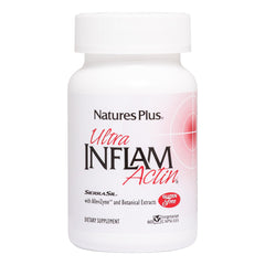 Nature's Plus Ultra turmeric-bromelain-msm-boswellia-ginger bottle highlights a daily wellness blend.
