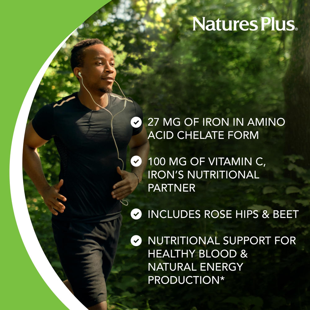 NaturesPlus vegetarian gluten-free symbol on label, suitable for dietary needs