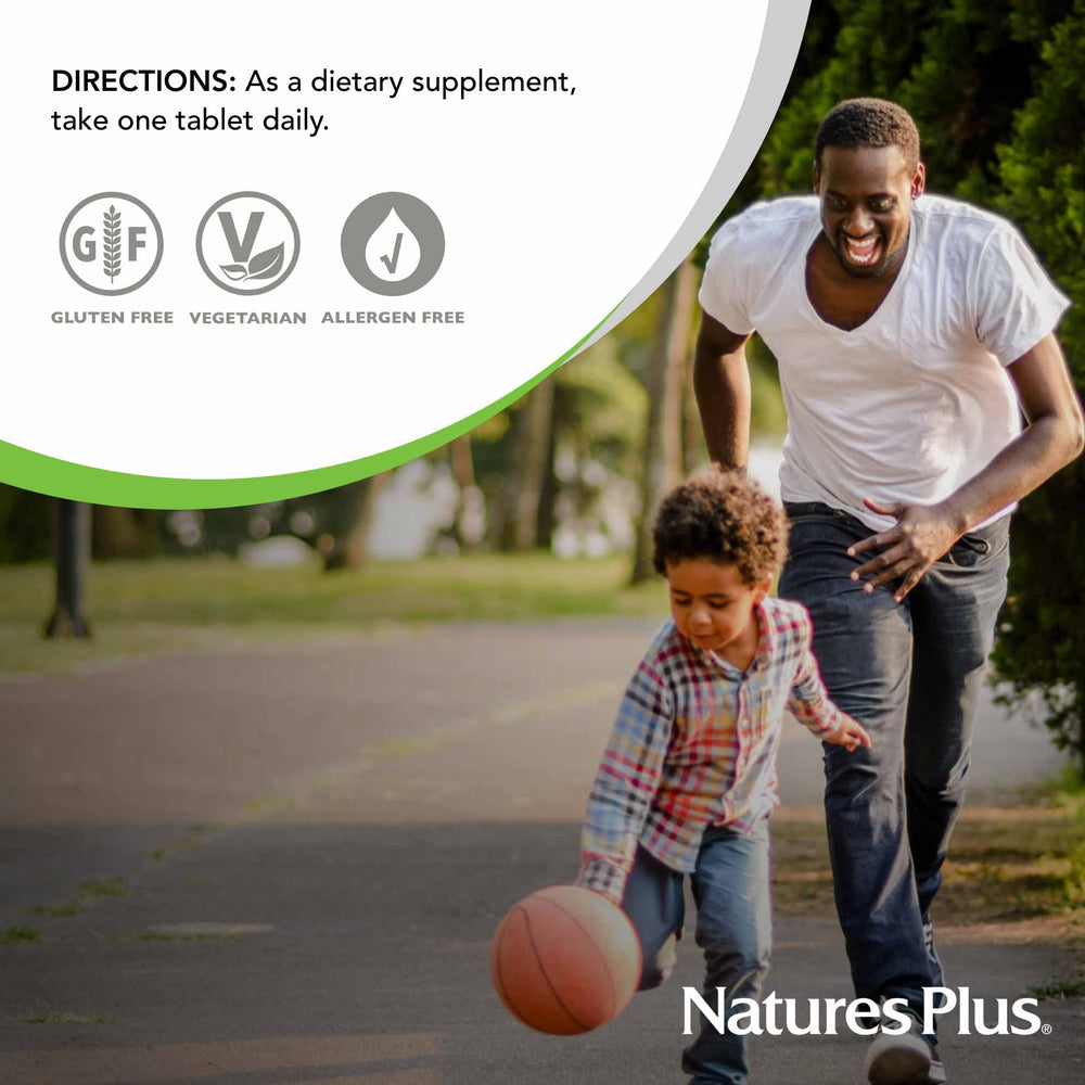 NaturesPlus Vitamin A Palmitate back-of-bottle details emphasize quality.