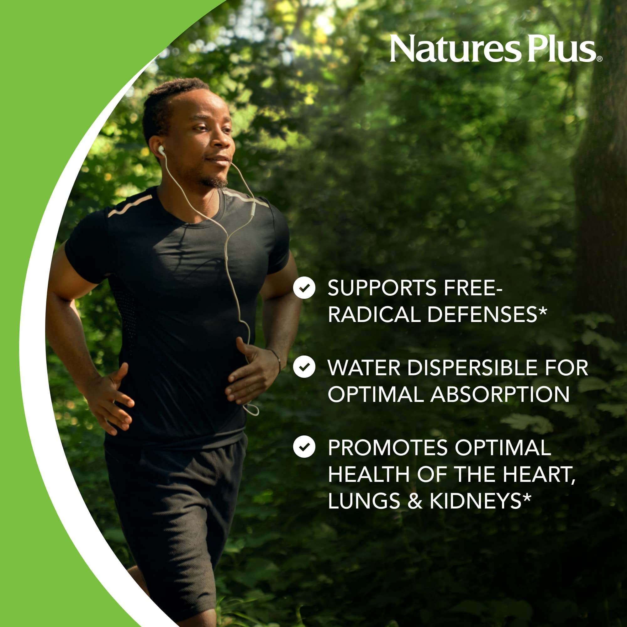 NaturesPlus Vitamin A Palmitate bottle with lemon grass oil note.