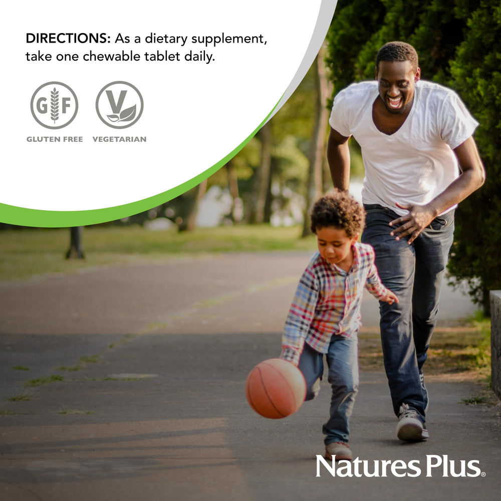 NaturesPlus Vitamin D3 chewables being used in daily routine scene