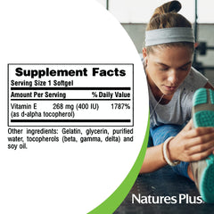 NaturesPlus Vitamin E 400 IU new packaging maintains high quality.