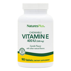 NaturesPlus Vitamin E chewable bottle ready for daily antioxidant support