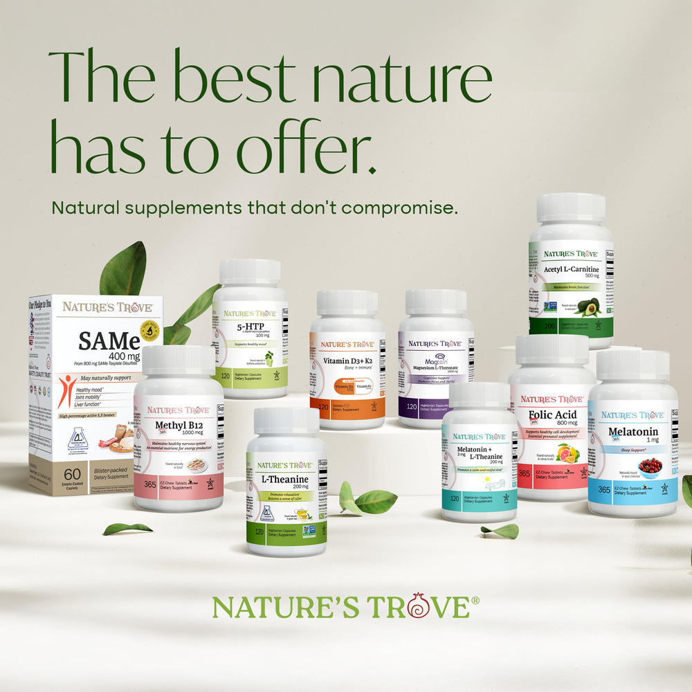 Nature's Trove value size 365 capsules option for savings.