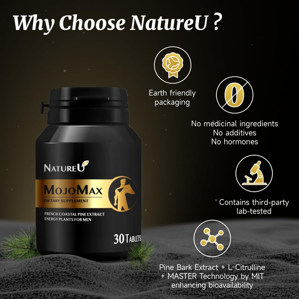 NatureU nitric oxide boost pack close-up emphasizing ingredients