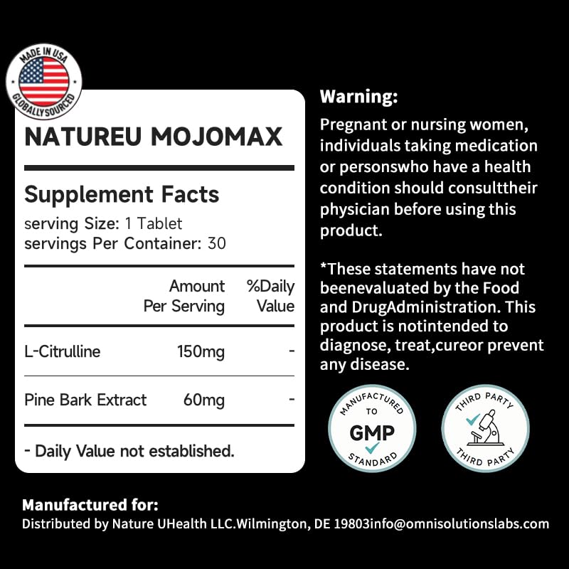 NatureU Pine Bark extract capsules highlighting natural active ingredients