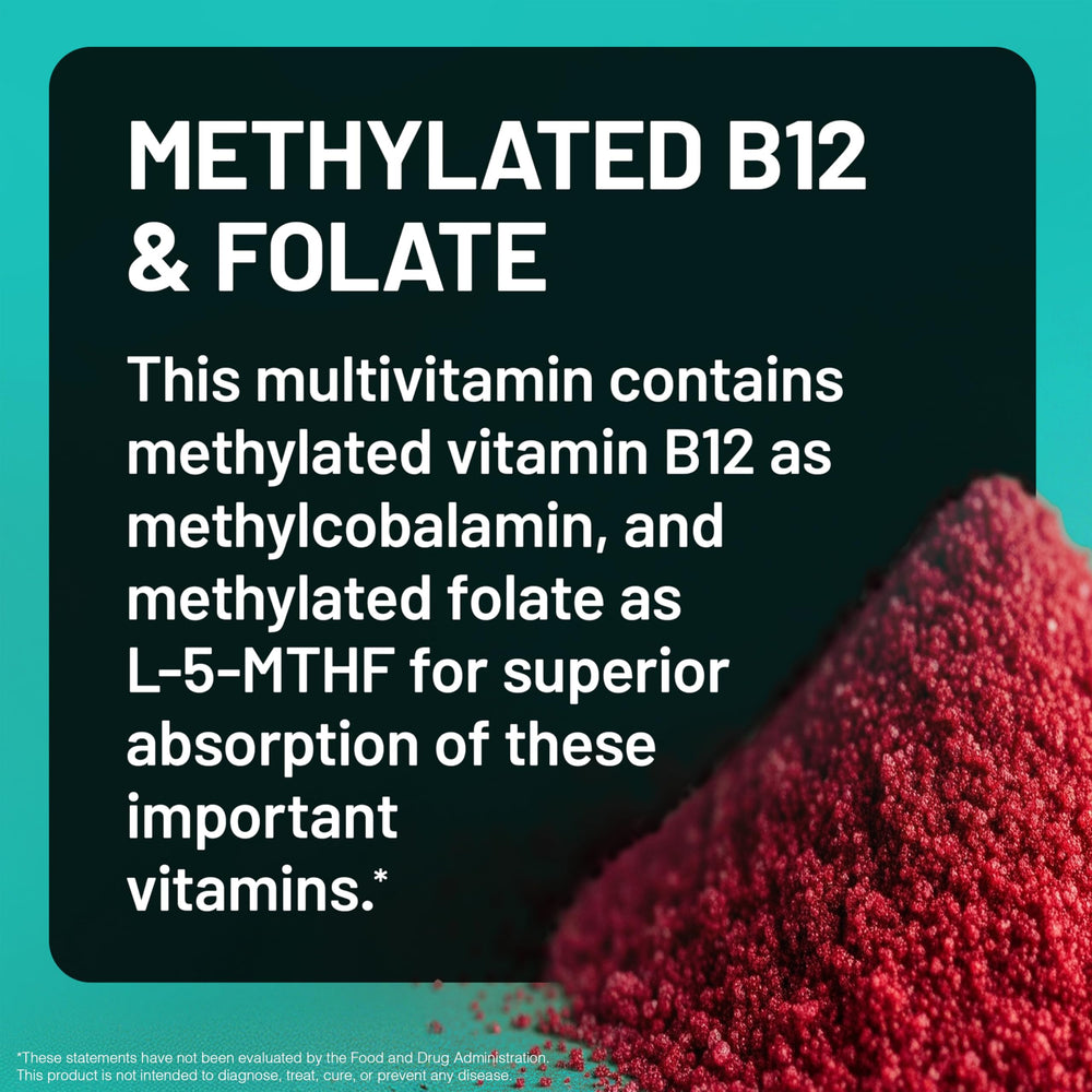 NatureWise multivitamin with methylated B12 and folate for absorption