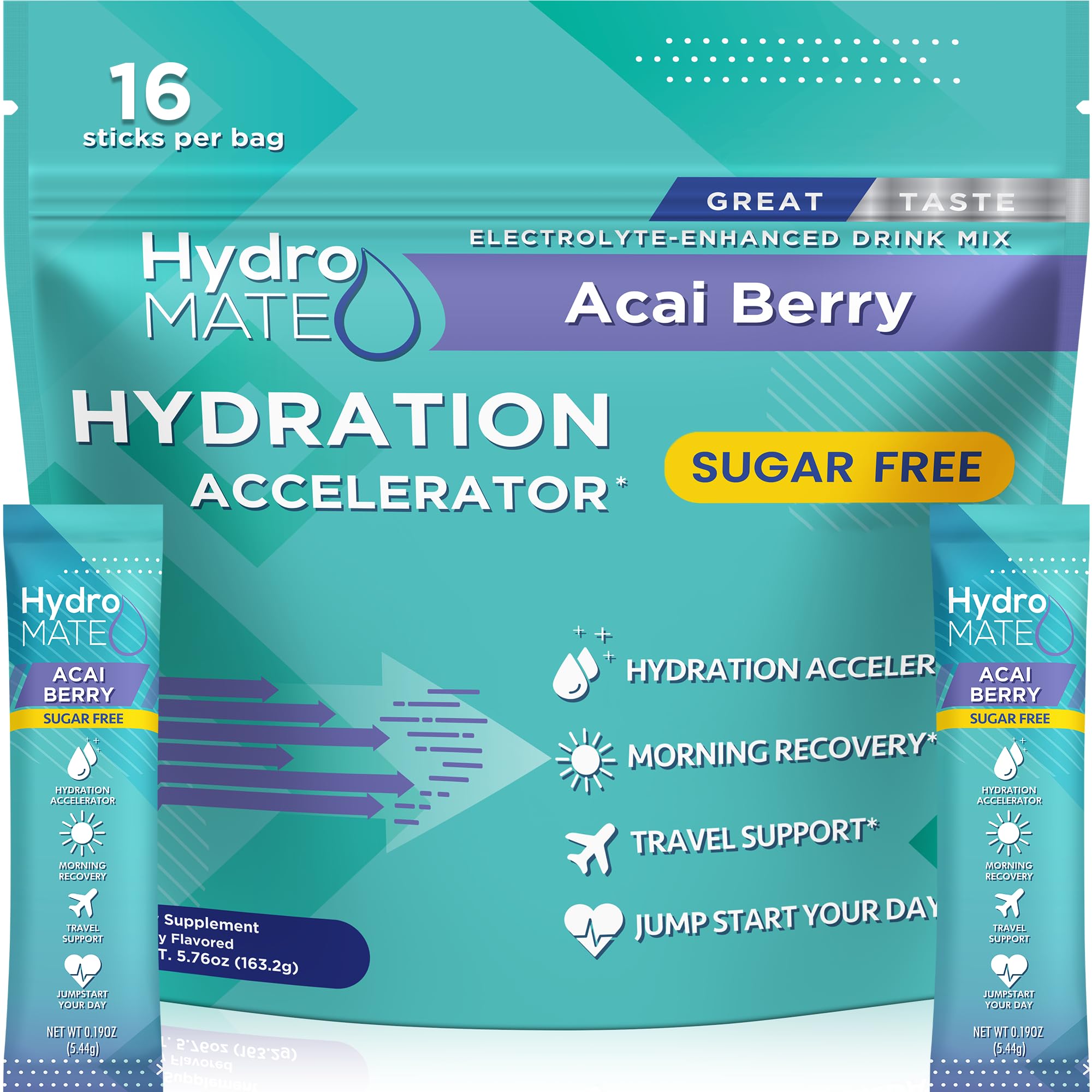 NatureWorks HydroMATE acai berry sticks boost hydration on the go