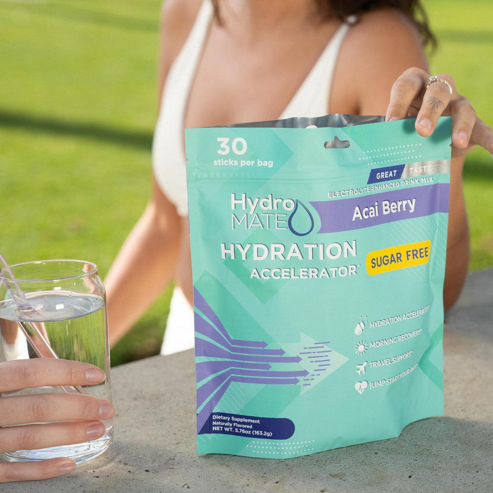 NatureWorks HydroMATE athlete hydration setup during training