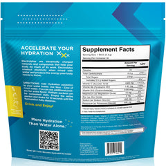NatureWorks HydroMATE lemon lime packets close up highlighting minerals for balance.