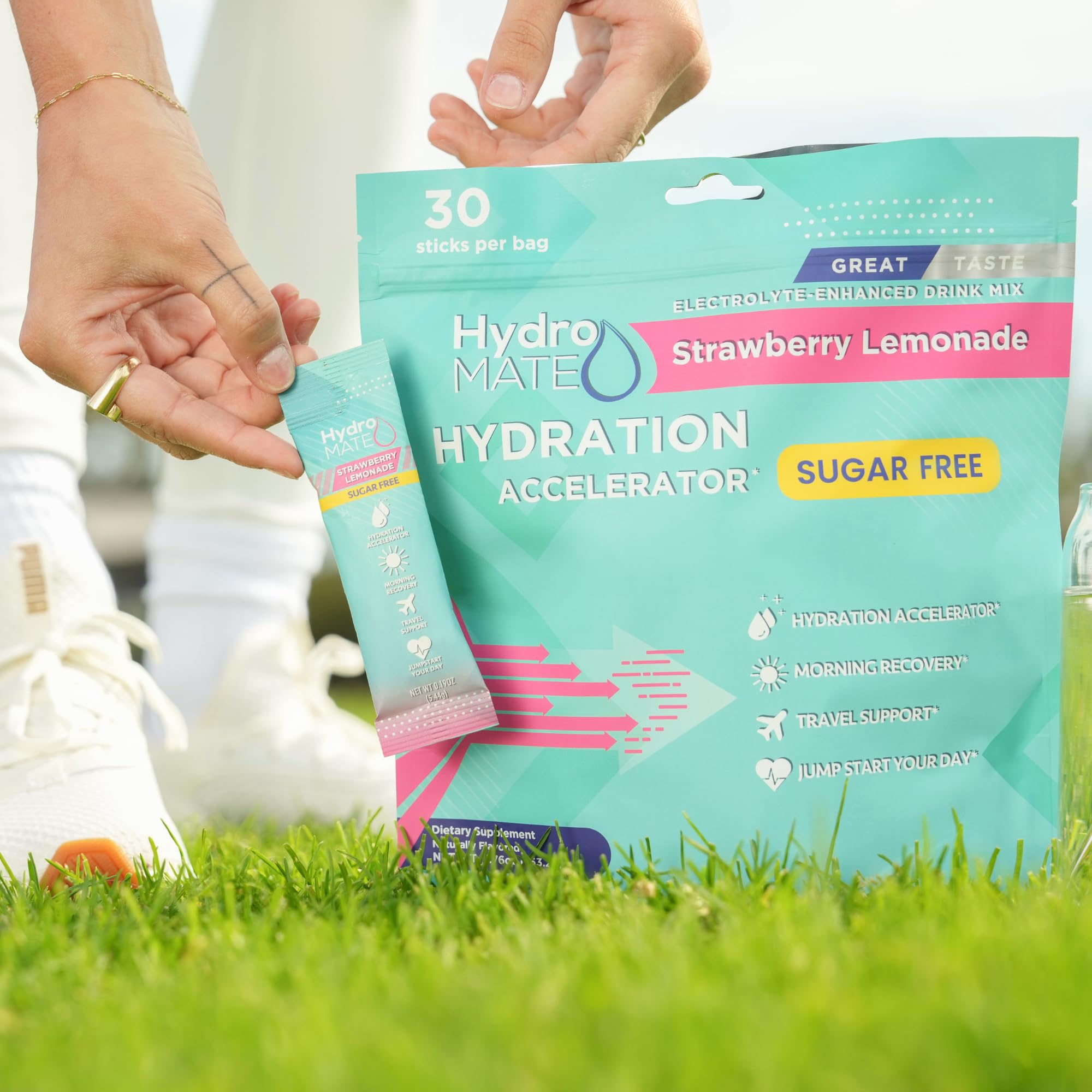 NatureWorks HydroMATE zero sugar vegan formula supports keto-friendly hydration