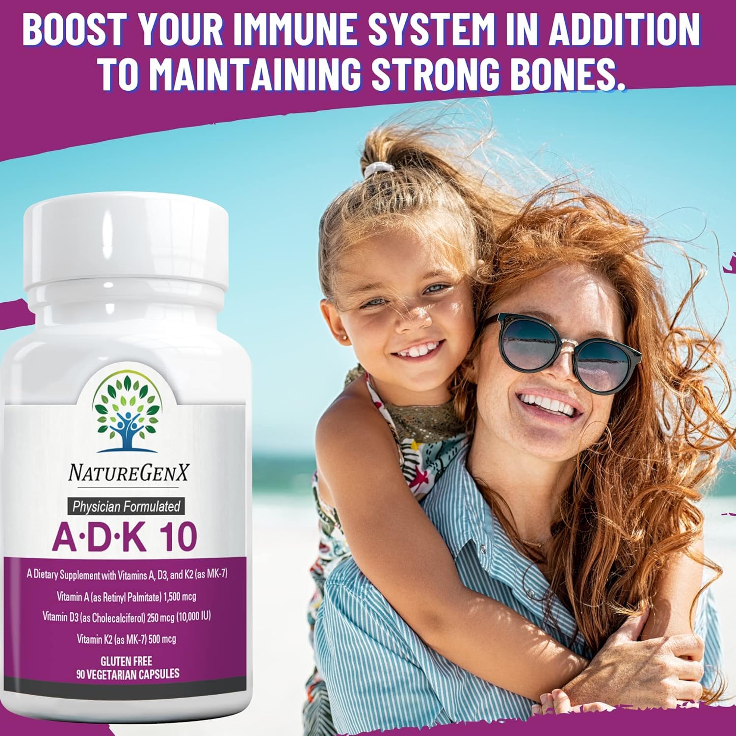 NatureGenX ADK10 daily dose capsule ready for routine use.