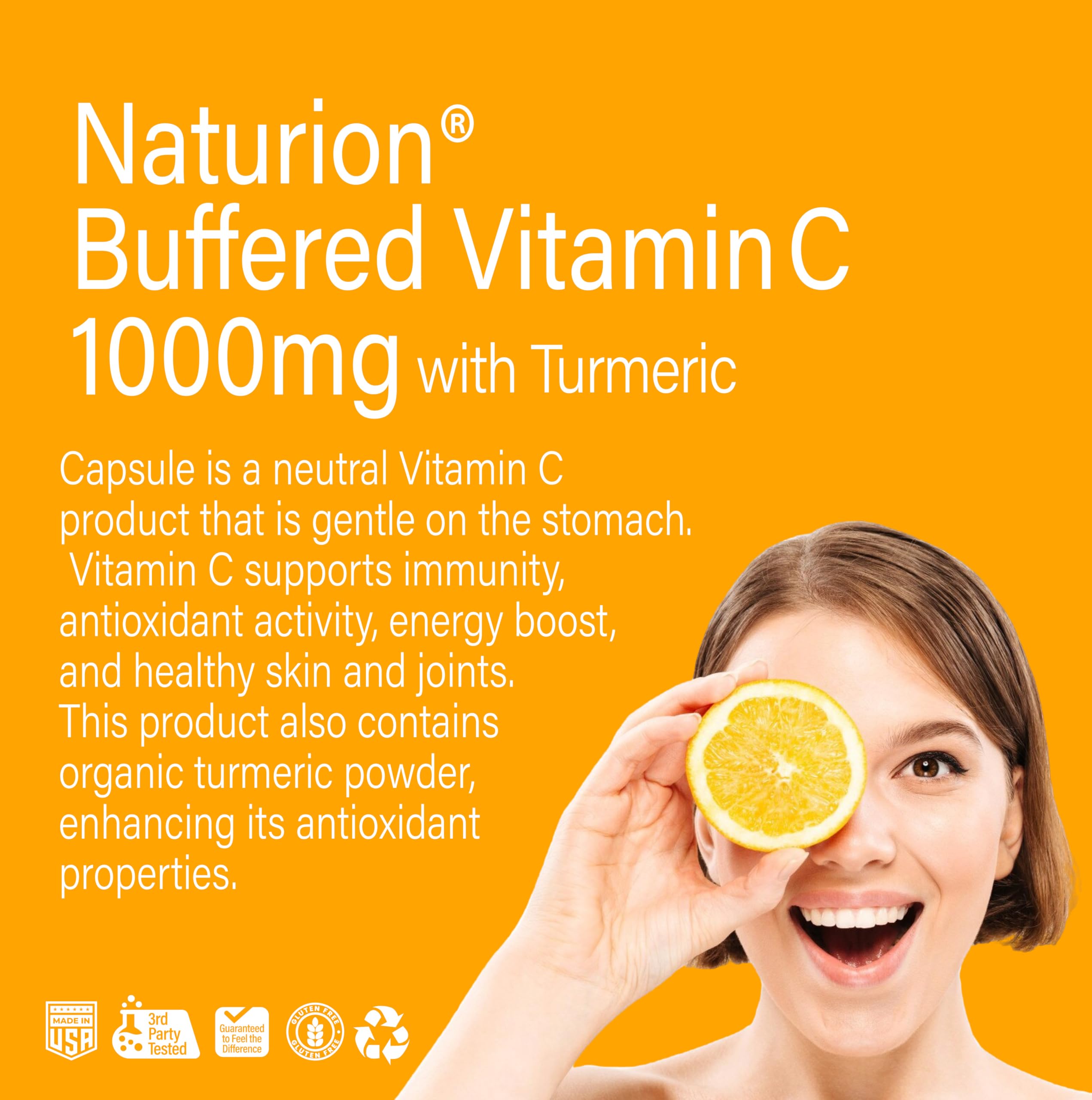 Naturion turmeric powder close-up emphasizes organic turmeric inclusion.