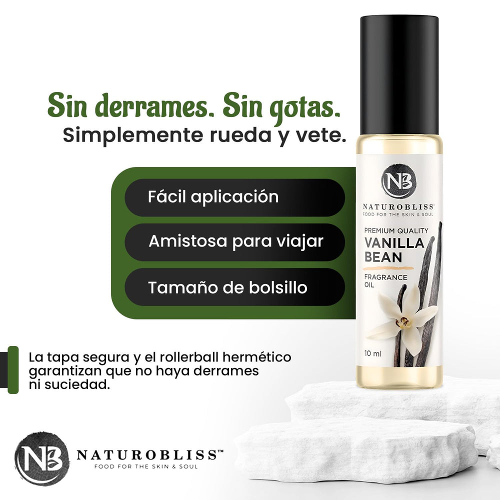 NaturoBliss Vanilla rolled on palm for quick refresh