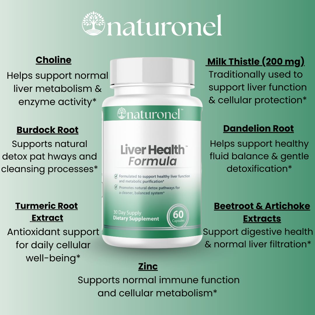 Naturonel Liver Health Formula artichoke component in the botanical blend supporting daily wellness