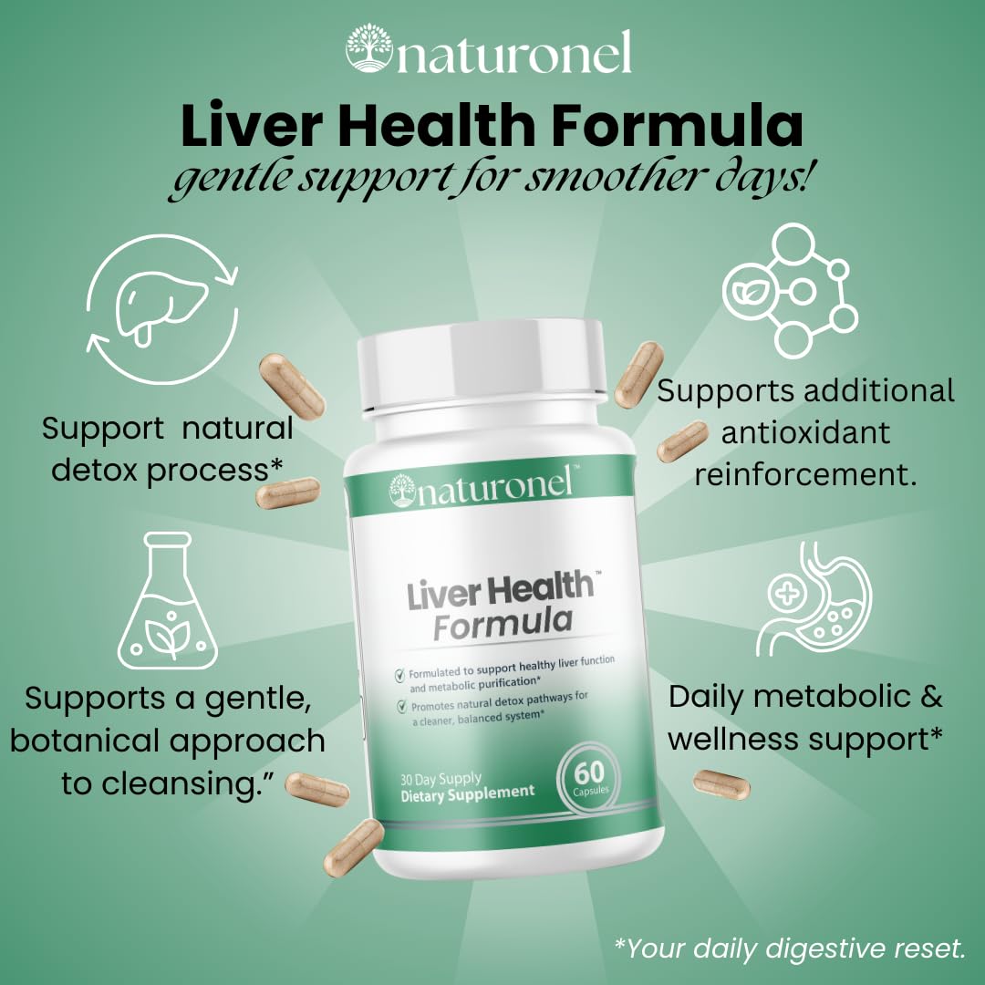 Naturonel Liver Health Formula capsules ready for convenient daily intake