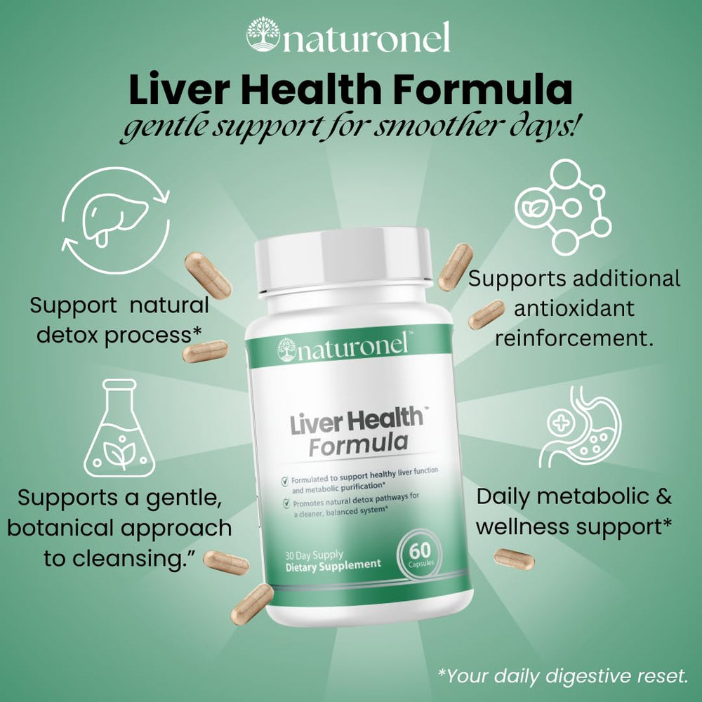 Naturonel Liver Health Formula capsules ready for convenient daily intake