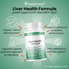 Naturonel Liver Health Formula capsules ready for convenient daily intake