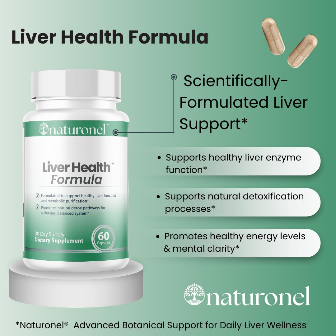Naturonel Liver Health Formula milk thistle detail in the botanical blend