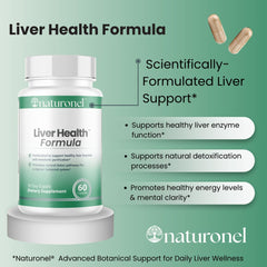 Naturonel Liver Health Formula milk thistle detail in the botanical blend