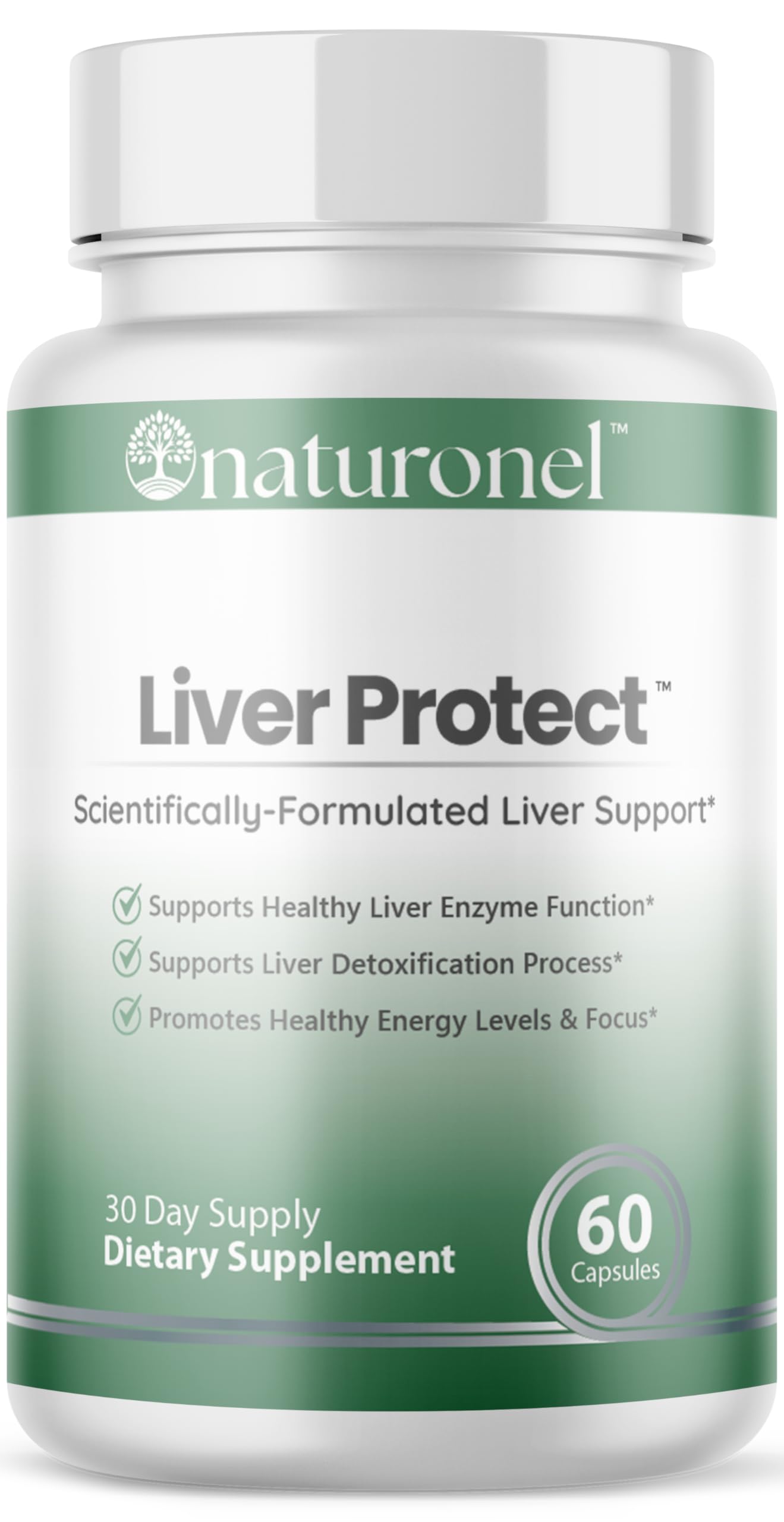 Naturonel Liver Protect capsules on bottle, ideal for daily herbal detox routines.